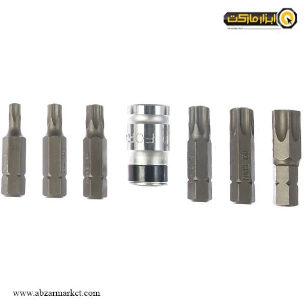 ست سر پیچ گوشتی ستاره ای فورس 7 عددی مدل 3071