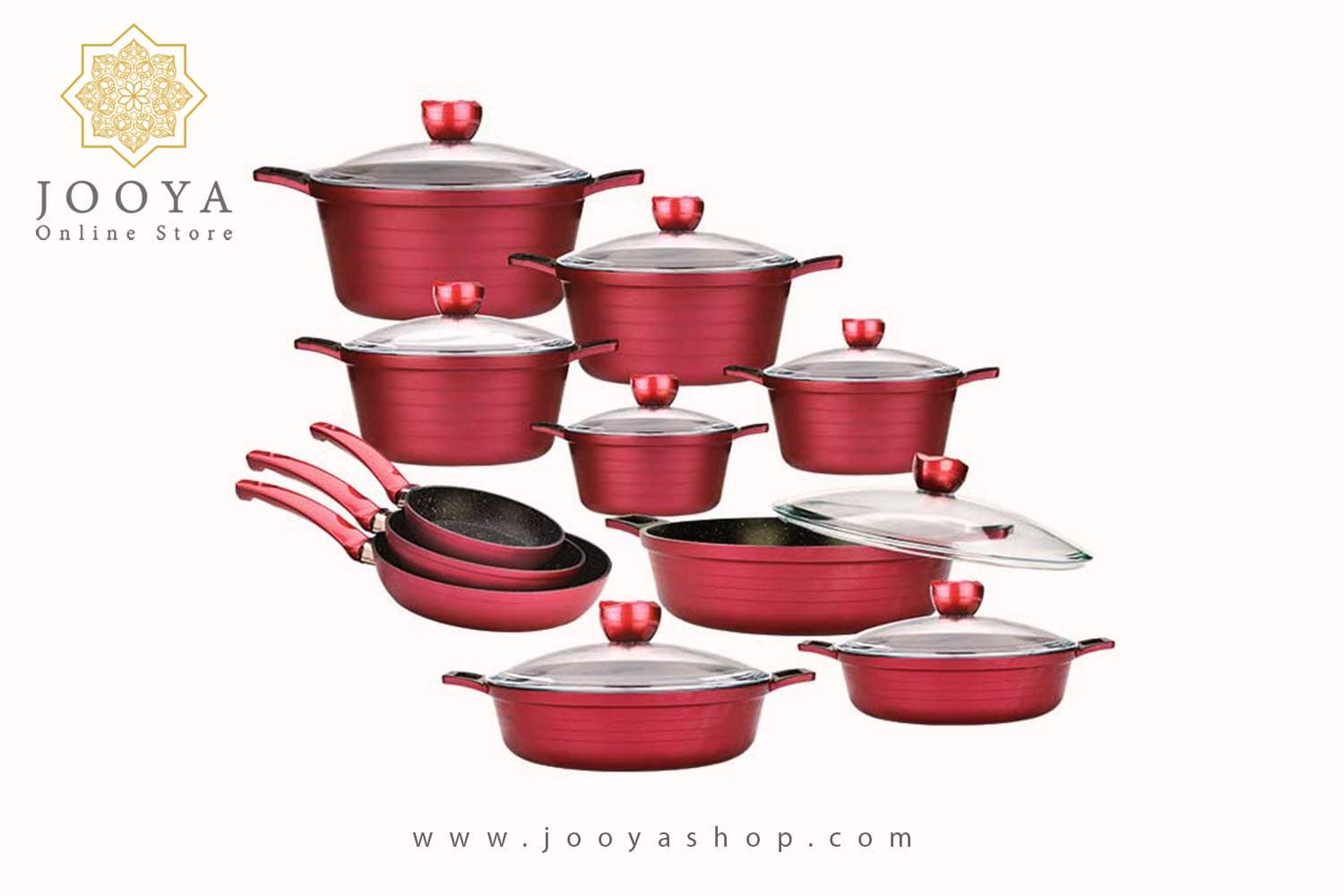 سرویس قابلمه گرانیتی زرساب مدل جولیانا کد JL-8190 (19 پارچه)