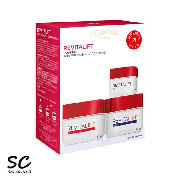 پک ۳ تایی لورال رویتالیفت Revitalift ضد چروک و لیفتینگ حاوی رتینول