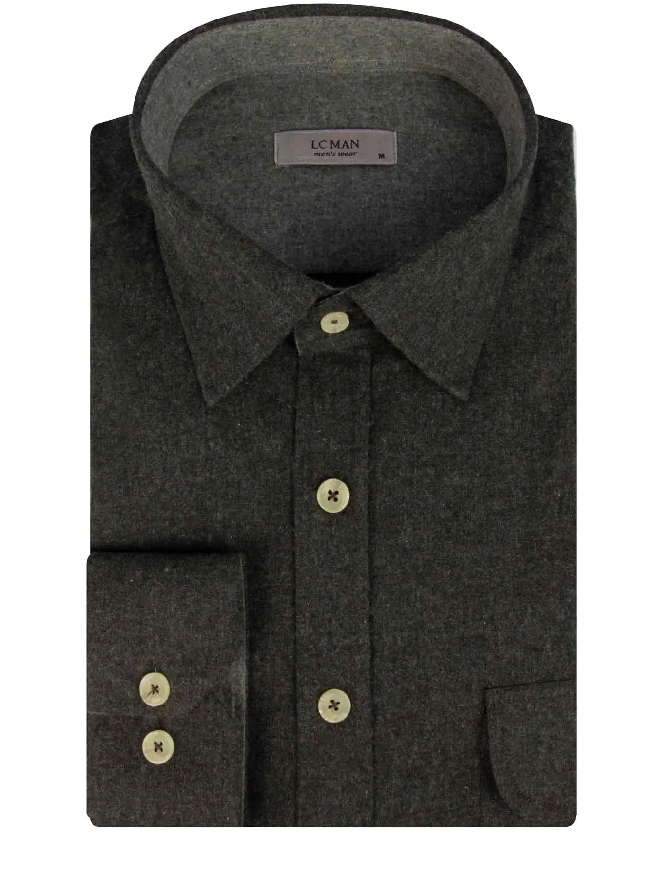 پیراهن مردانه ساده طوسی ال سی من