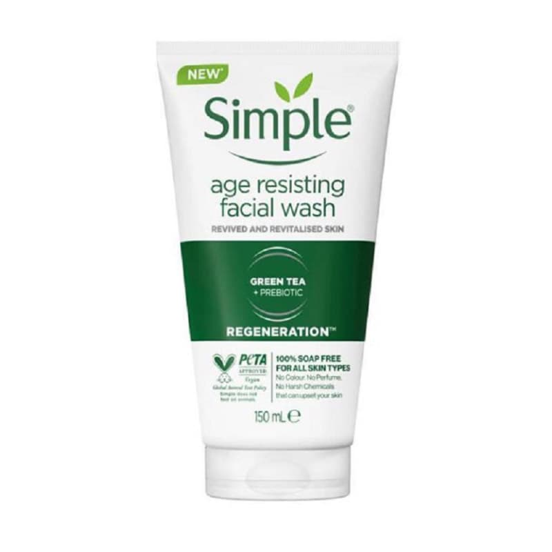 ژل شستشوی صورت ضد پیری age resisting سیمپل Simple
