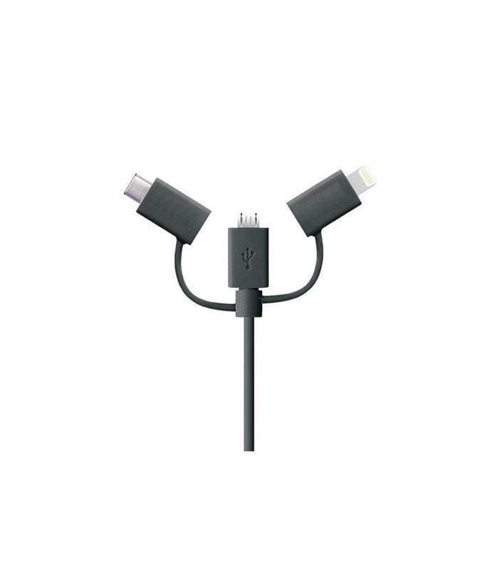 کابل 3 منظوره USB 2.0 Type-C/Lightning/Micro B بطول 1 متر فرانت مدل FN-UCLMB100