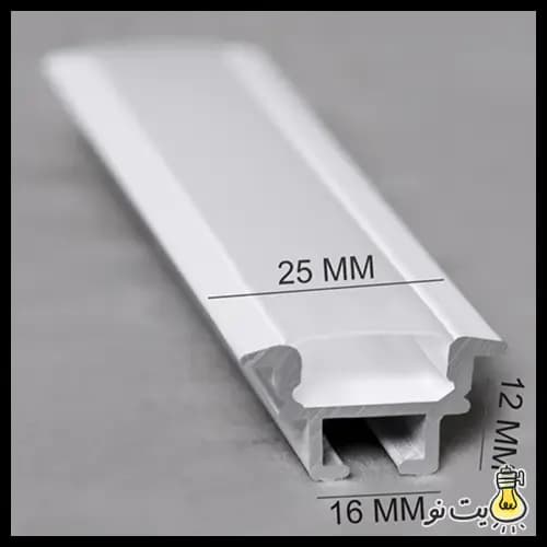 چراغ خطی لاینر توکار برش 1.8 سانت فنردار – عمق 1.2 سانت