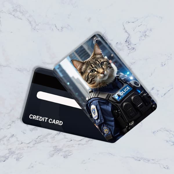 استیکر کارت بانکی مدل فانتزی گربه کد CAD49-K