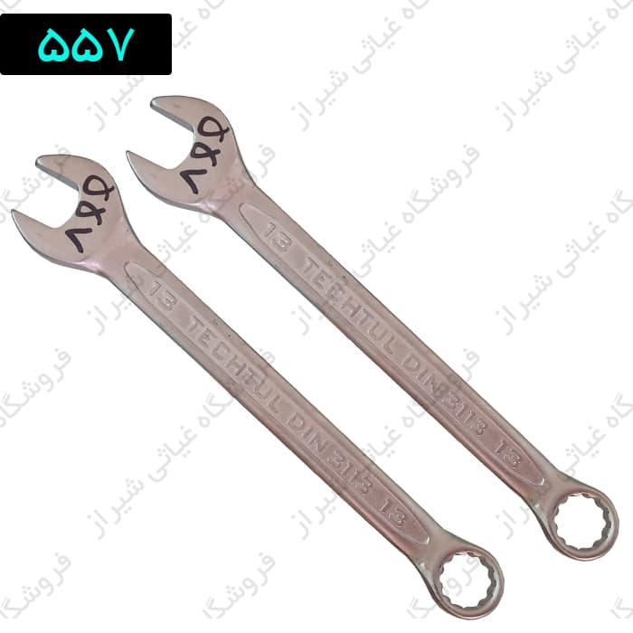 آچار یک سر تخت یک سر رینگی سایز 13 techtul din