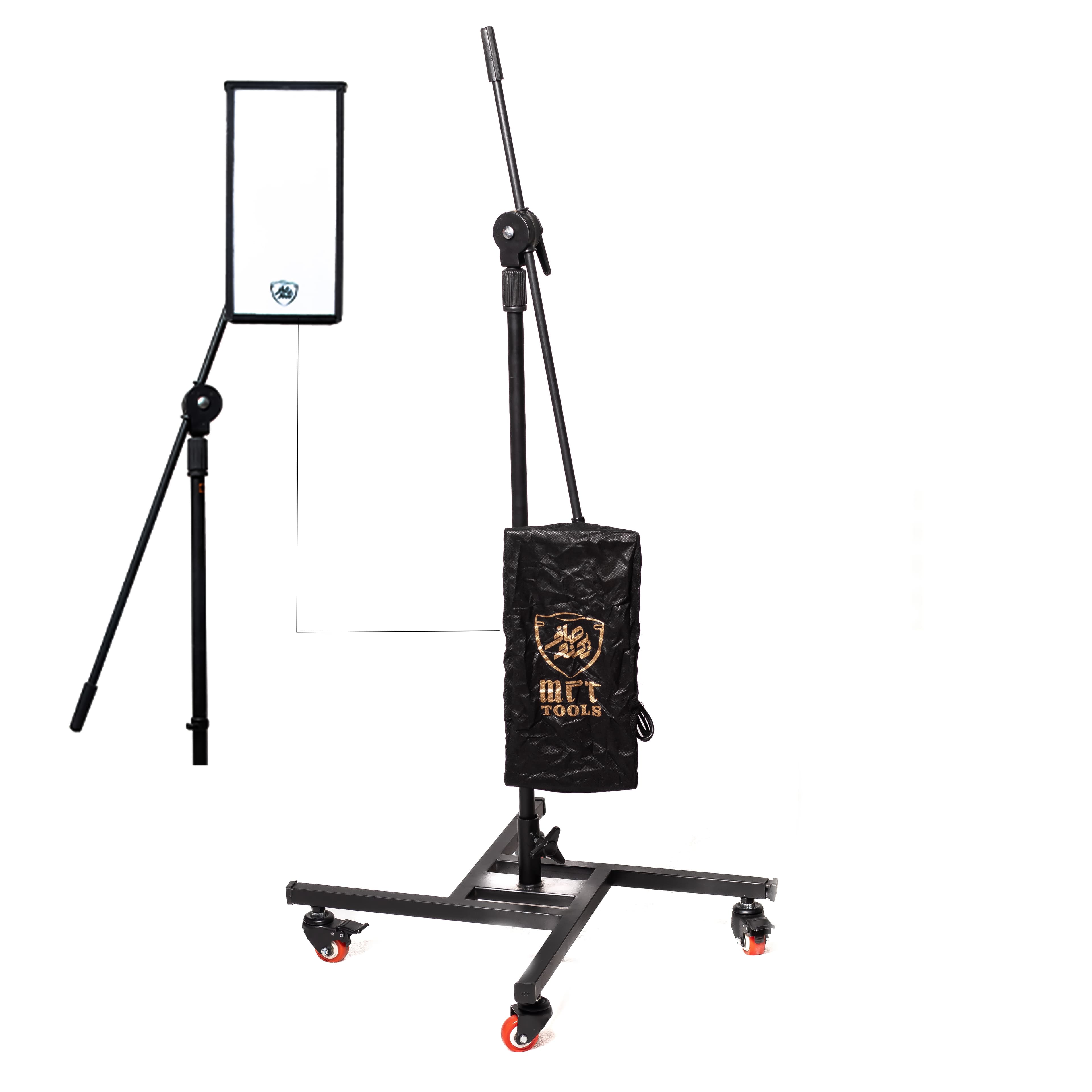 پنل نور پایه میکروفونی چرخ دار صافکاری تکنو صاف مدل 10340