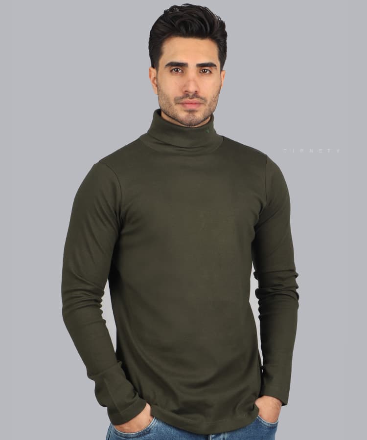 یقه اسکی مردانه ساده 6183