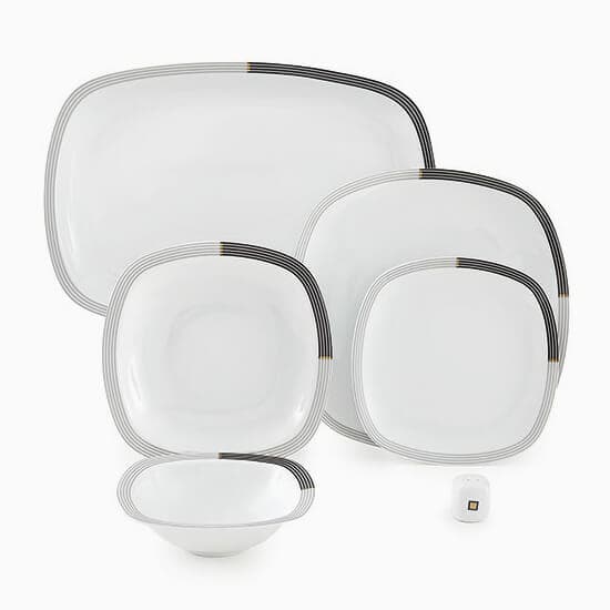 سرویس چینی زرین 6 نفره غذاخوری وگاس اوریت (27 پارچه)