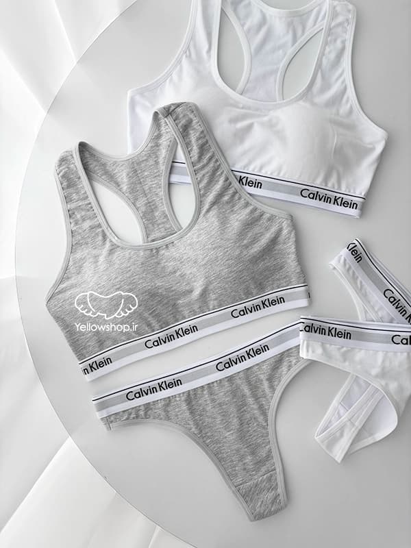 ست نیم تنه و شورت بکلس زنانه کلوین کلاین 25061