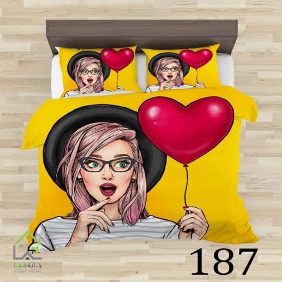 روتختی دخترانه فانتزی تک نفره سه بعدی