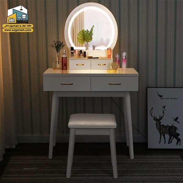 میز آرایش لامپ دار کد DMP83