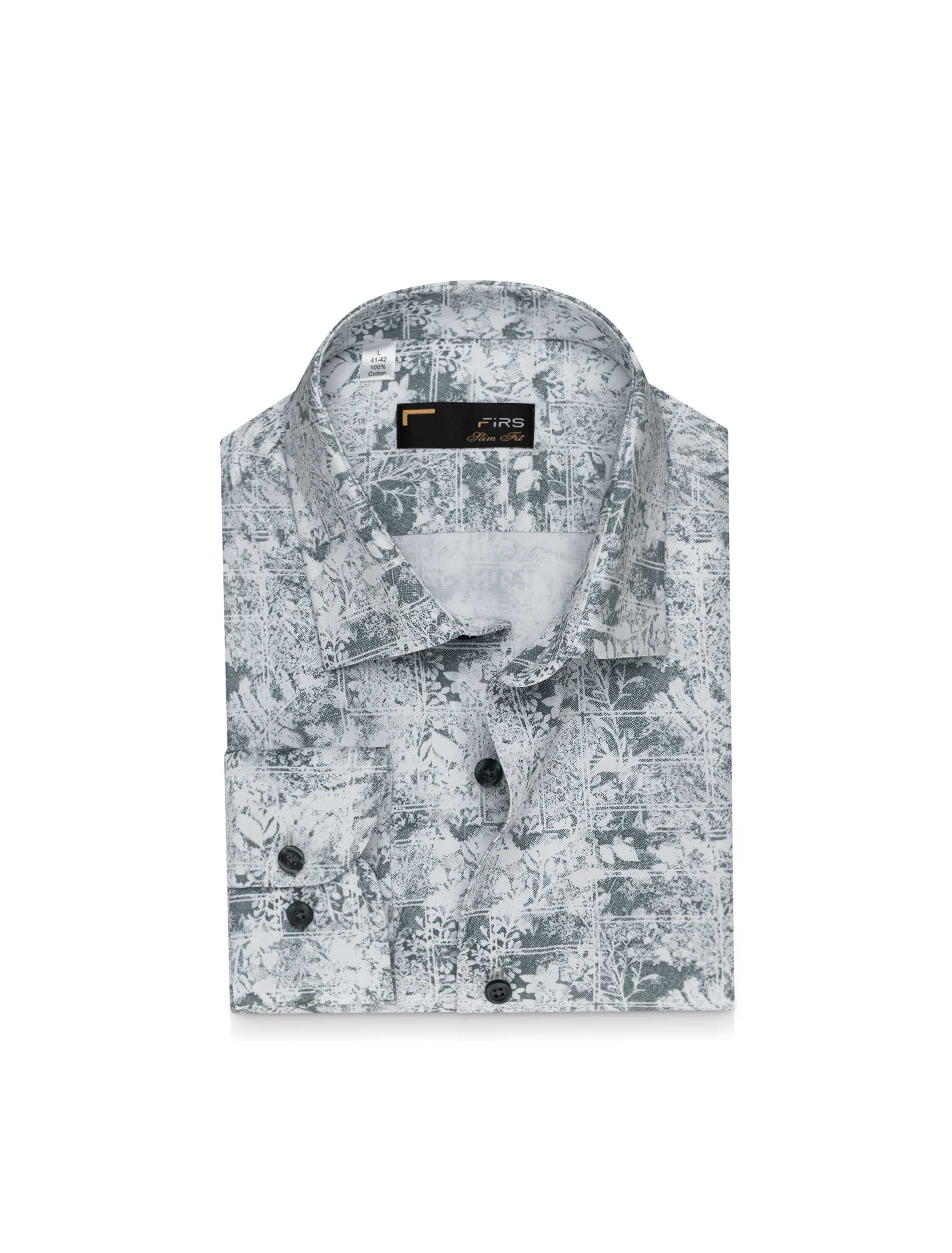 پیراهن آستین بلند طرح دار