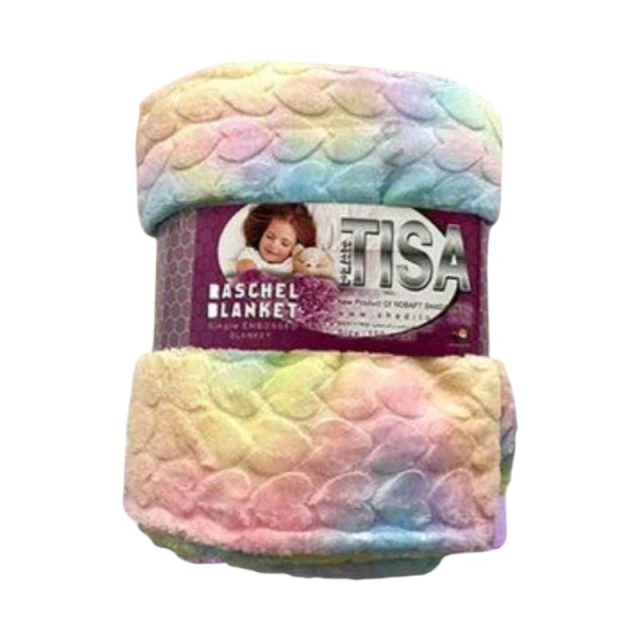 پتو مسافرتی دونفره سبک و ژله ای تیسا مدل آبرنگی سایز 220*200 سانتی متر