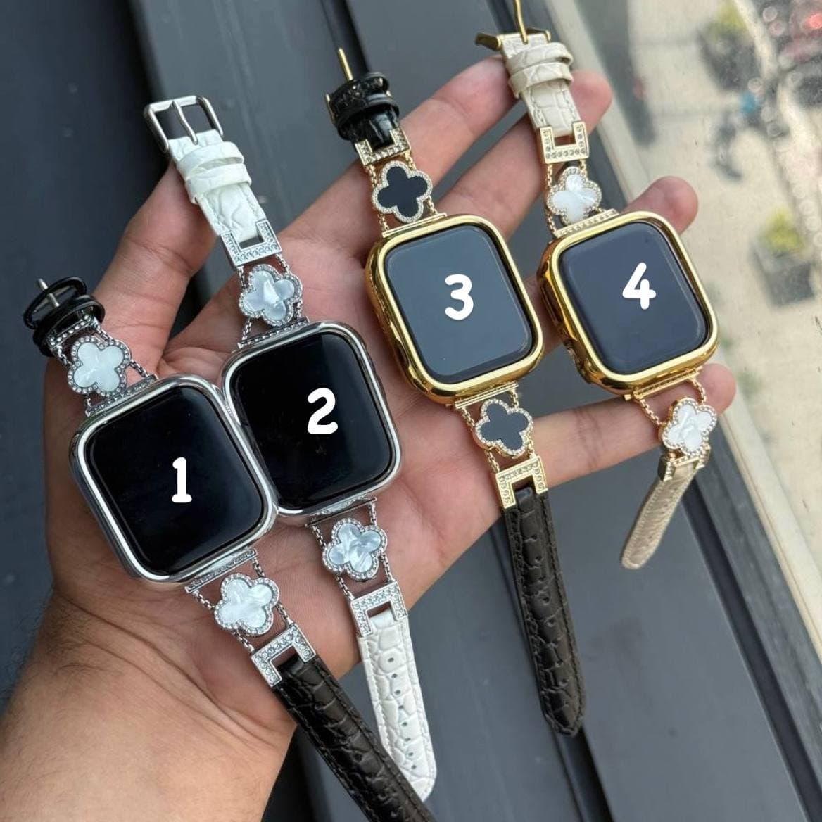 بند اپل واچ چرم ون کلیف