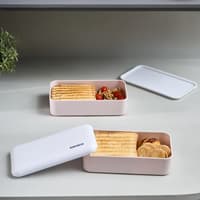 ظرف غذا ۲ عددی کاراجا آلیستا صورتی