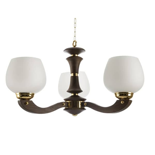 لوستر پردیس مدل بلوط 3 شیشه مات