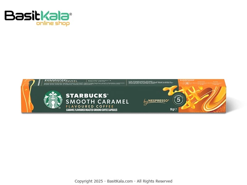 کپسول قهوه نسپرسو با طعم کارامل بسته 10 عددی استارباکس