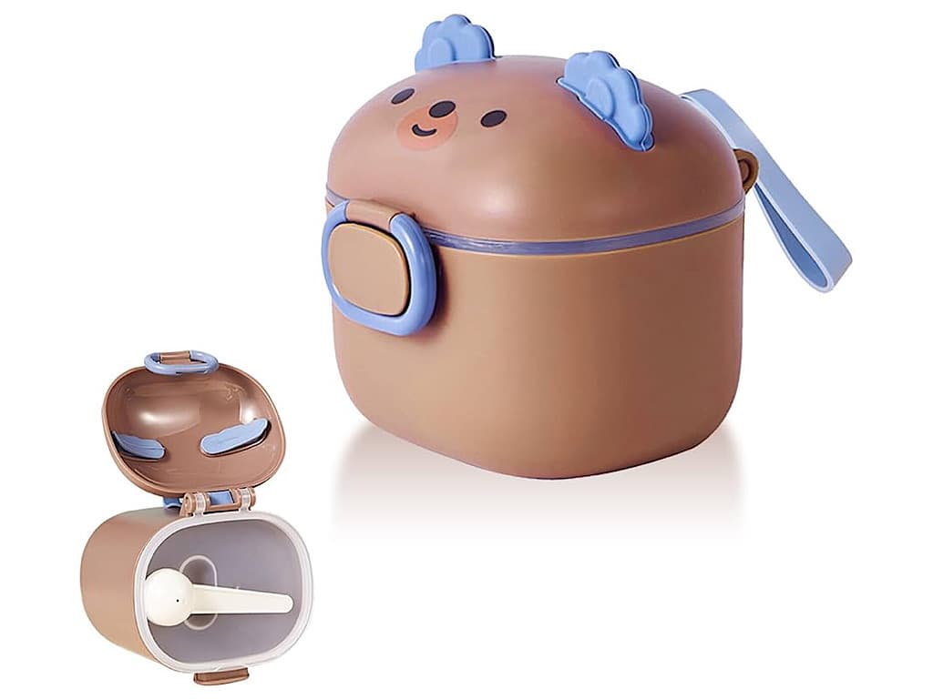 ظرف و انبار ذخیره شیر خشک طرح تدی پیمانه دار نوزادی و انبار غذای کودک