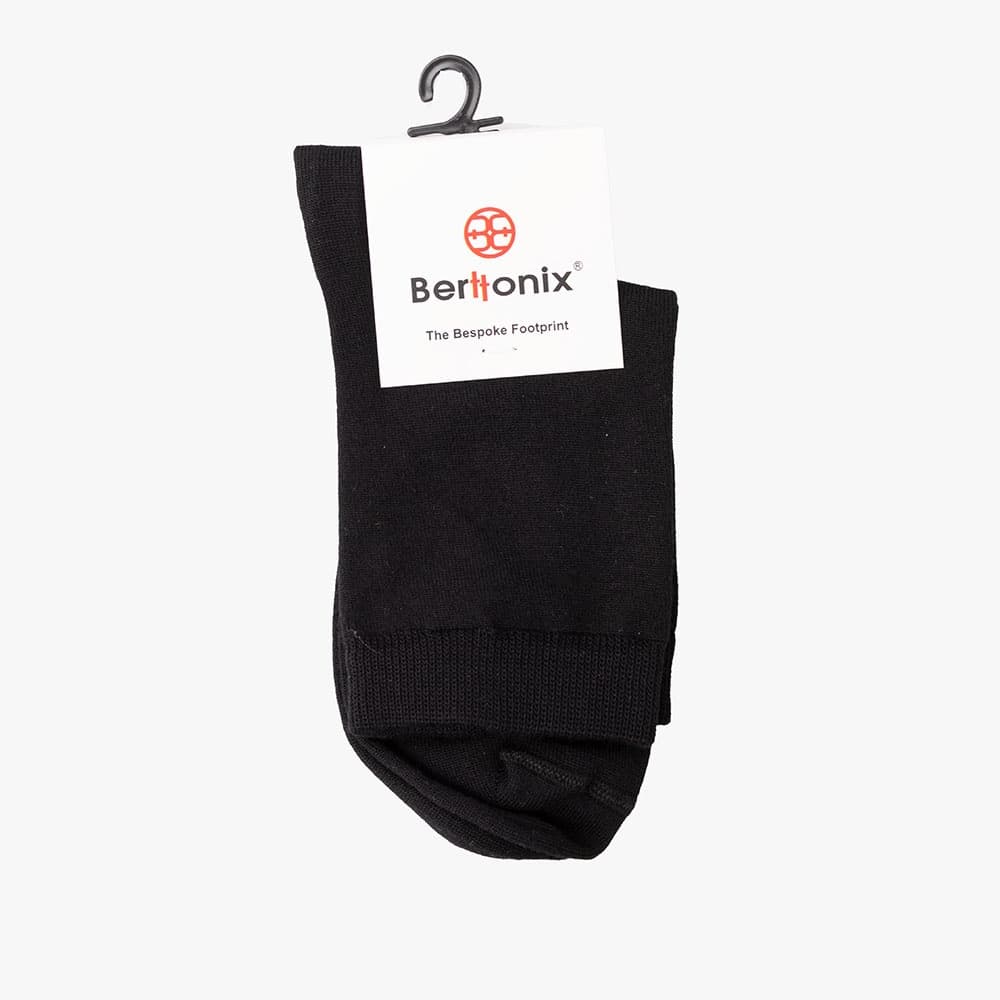 جوراب بامبو زنانه ساده مشکی