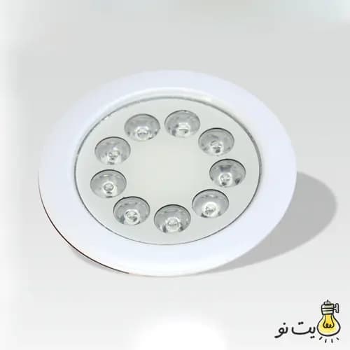 چراغ توکار استخری RGB مولتی کالر 9 وات EMAX
