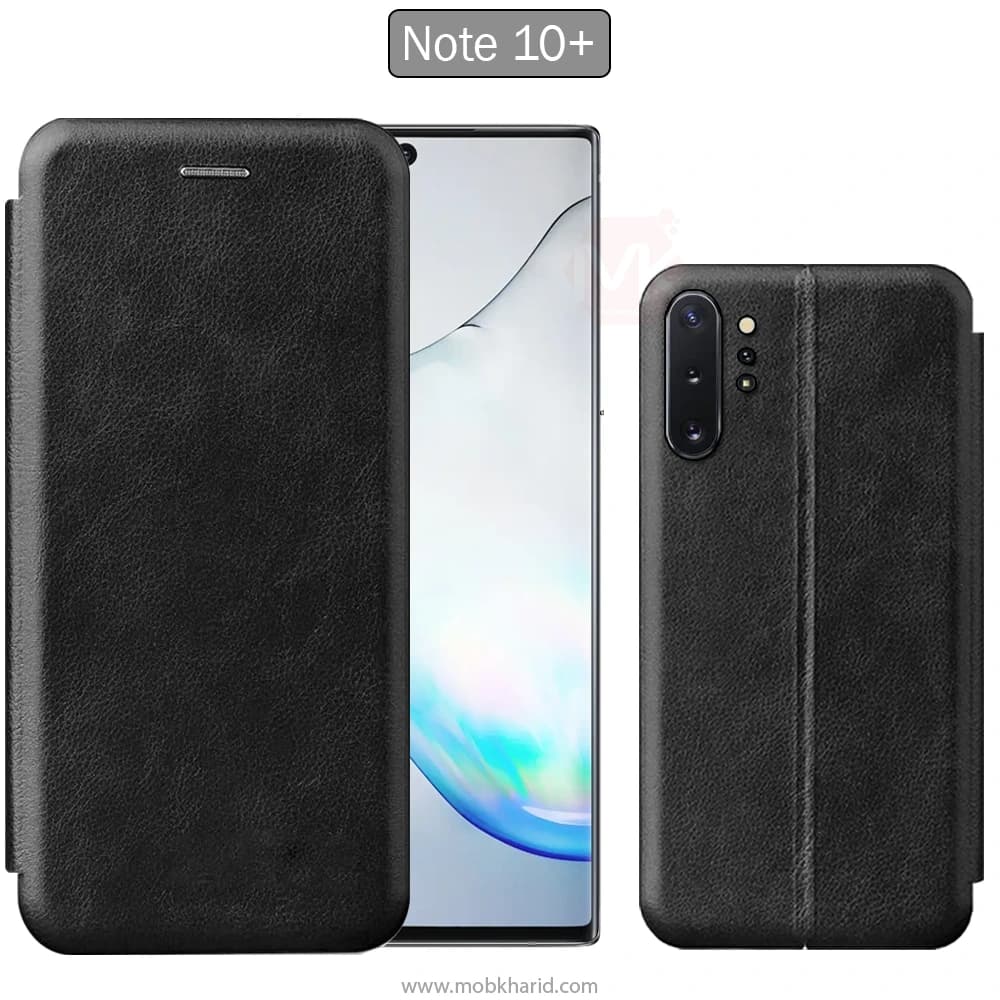کیف محافظ سامسونگ Flip Folio Leather Cover | Galaxy Note 10 Plus