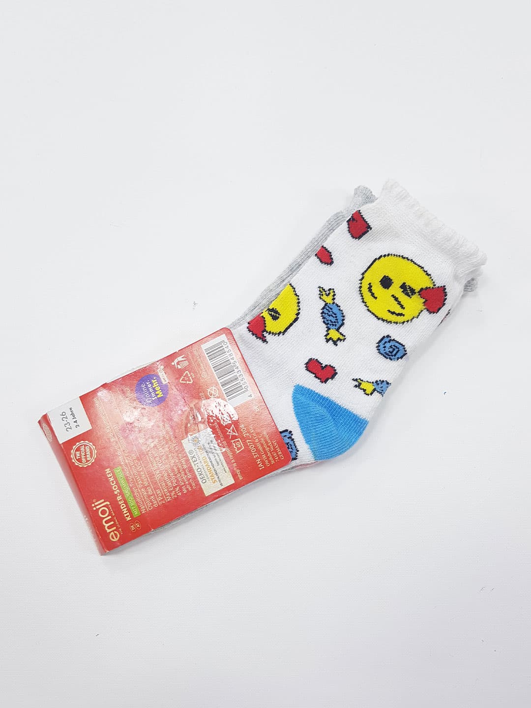 پک دو عددی جوراب بچگانه دخترانه برند emoji کد kids877