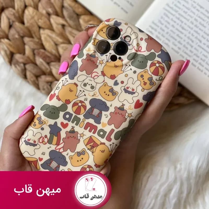 قاب موبایل آیفون مزرعه حیوانات - کد (۹۸۴۱۹)