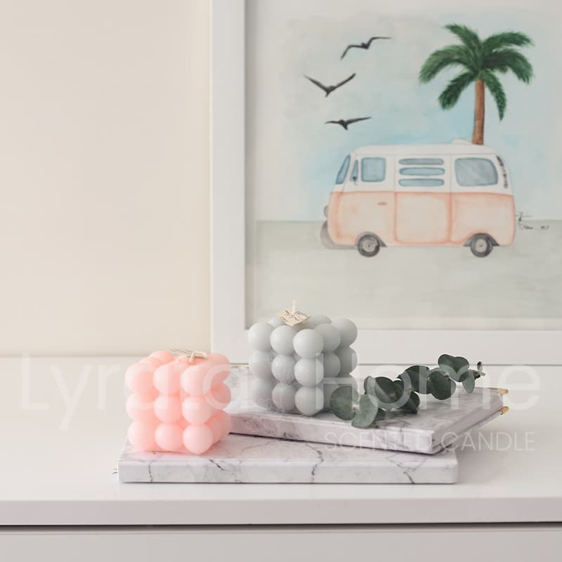 شمع دست ساز مکعب روبیک کد 43