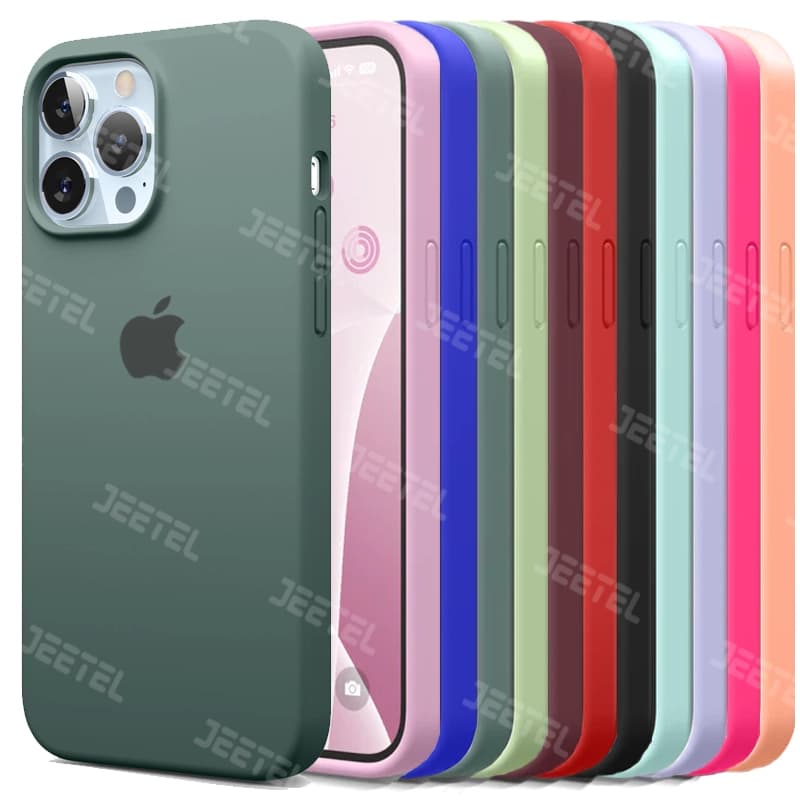 کاور سیلیکونی تک رنگ اورجینال برای گوشی IPHONE 13 Pro Max مدل پاک کنی اصل (متریال ویتنام)