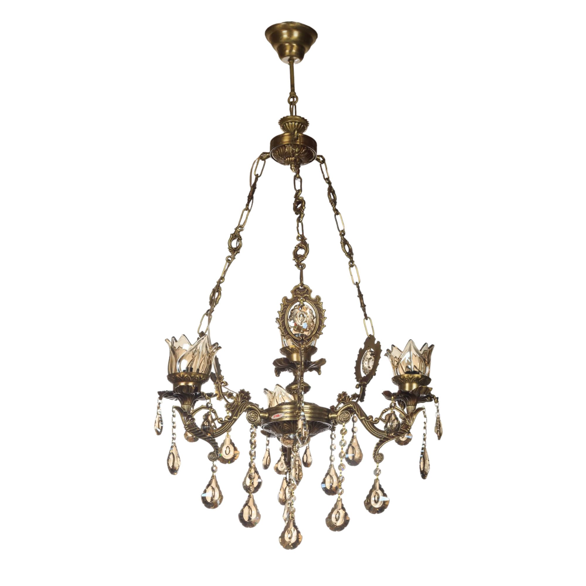 لوستر 4 شعله چشمه نور کد S3571/3H-A آنتیک