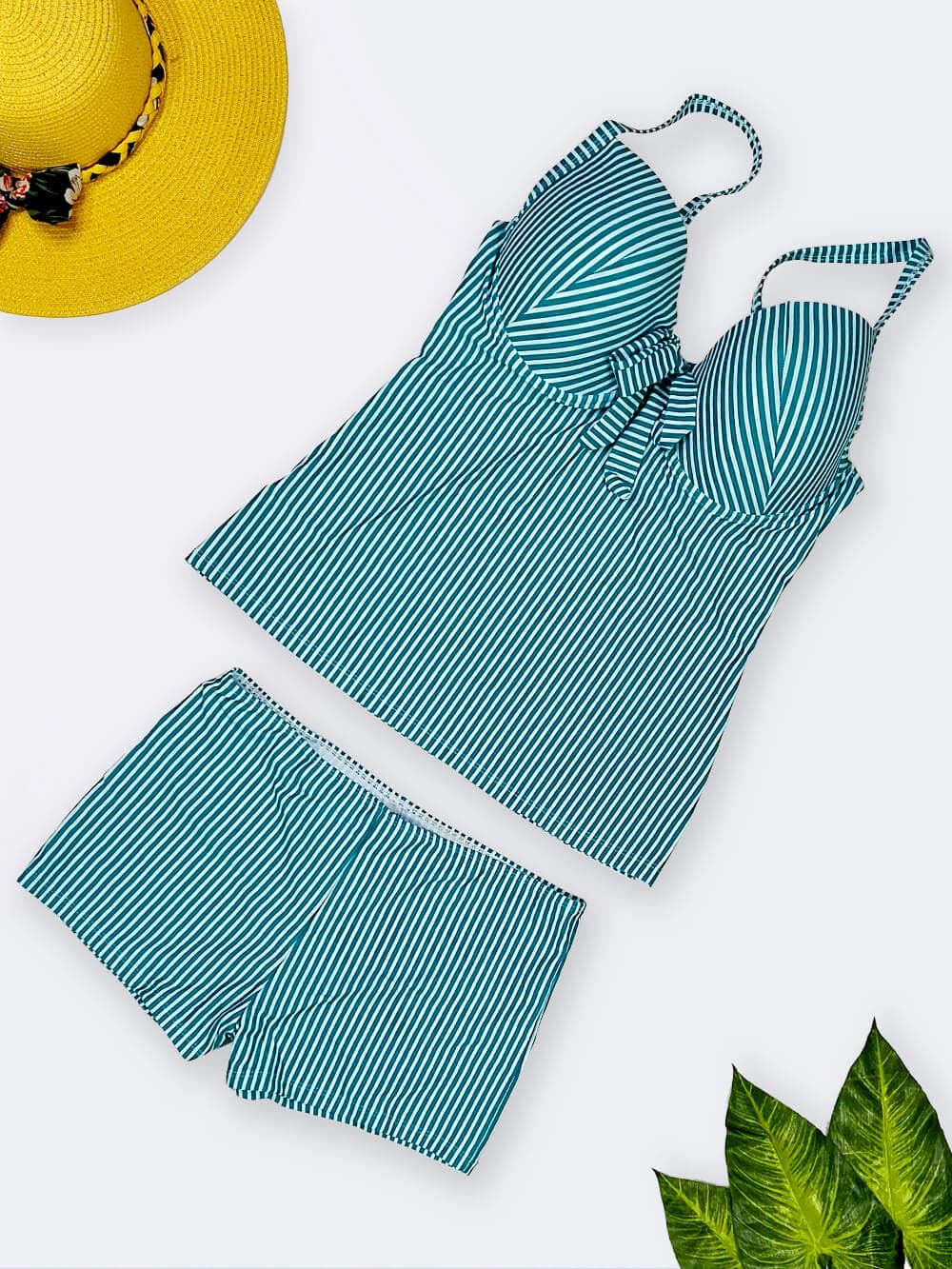 مایو زنانه کاپدار ضخیم بزرگ مناسب برای زنان با سینه های بزرگ و فنردار شین ( shein )