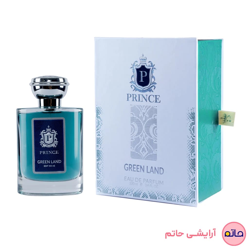 ادکلن پرنس مدل Green land رایحه گرین ایریش توید حجم 100 میلی لیتر