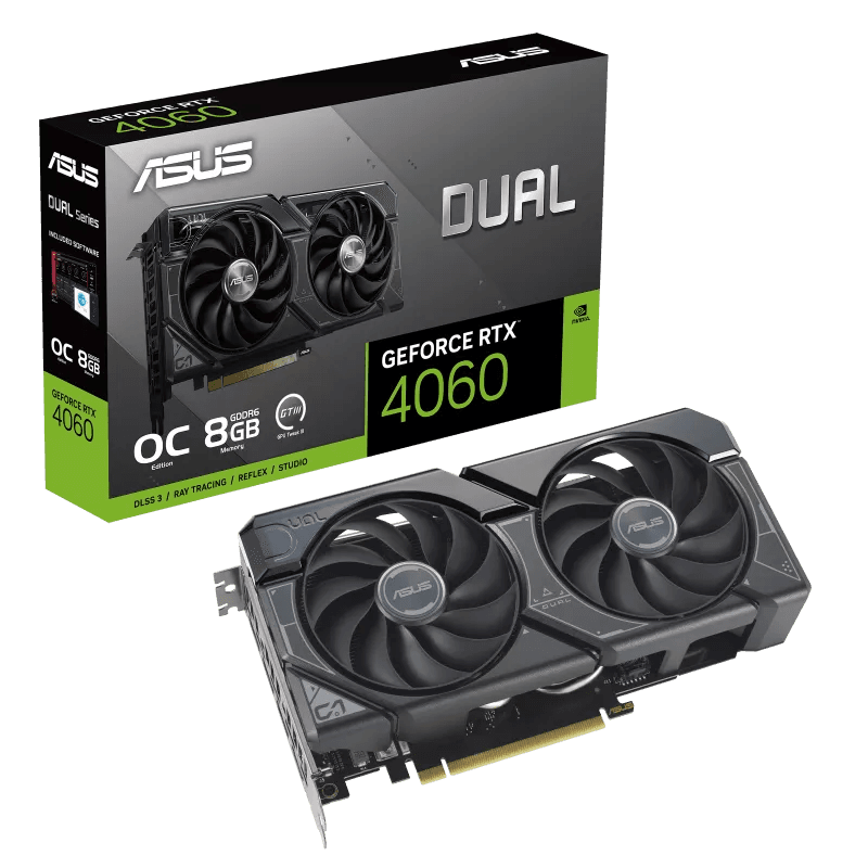 کارت گرافیک ایسوس مدل Dual GeForce RTX™ 4060 OC Edition حافظه 8 گیگابایت
