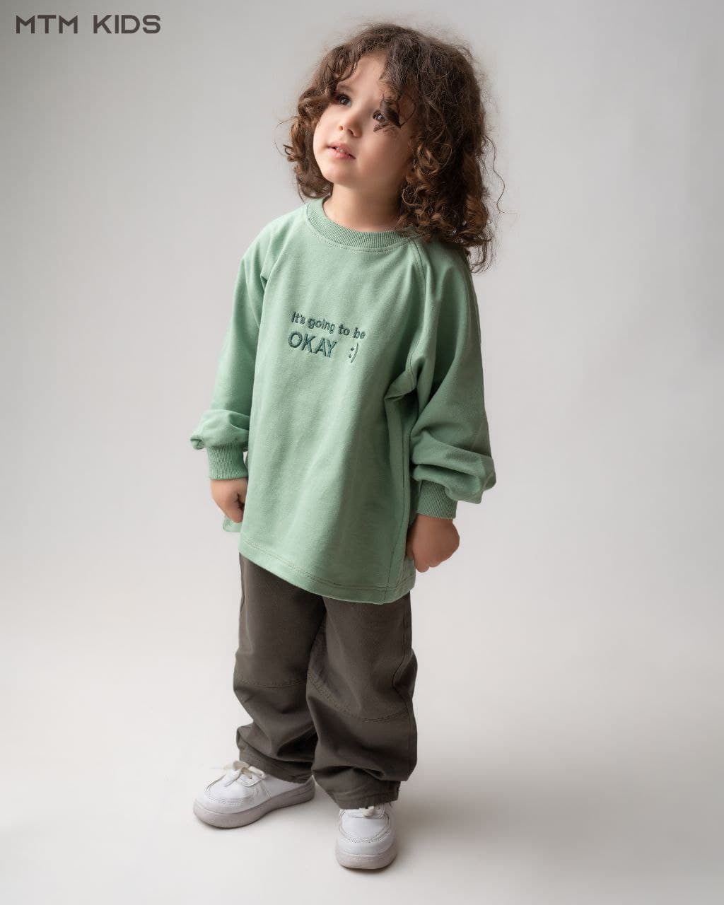 ست مجلسی دورس وشلوار کتان طرح OK سدری