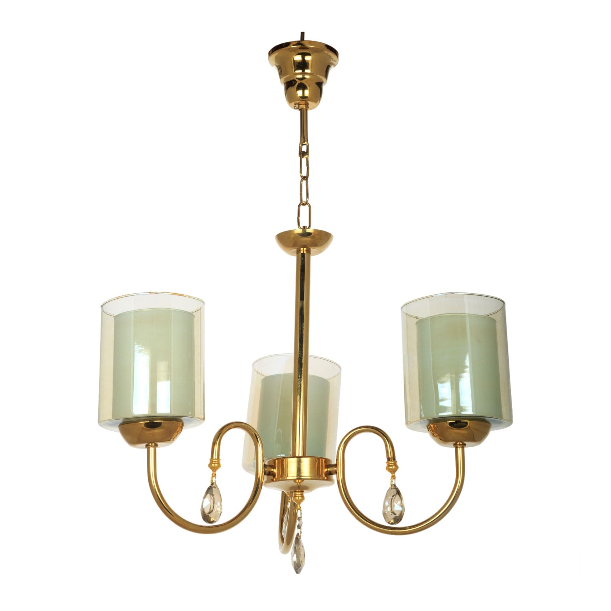 لوستر سه شعله چشمه نور کد A812/3-G طلایی