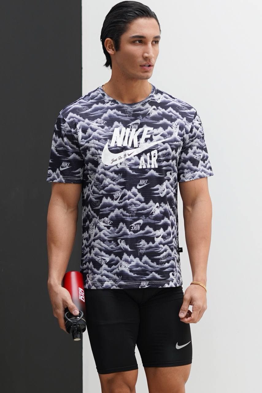 تیشرت ورزشی مردانه نایک لاکرا کش سوزنی درشت کد ۴۱۱۰