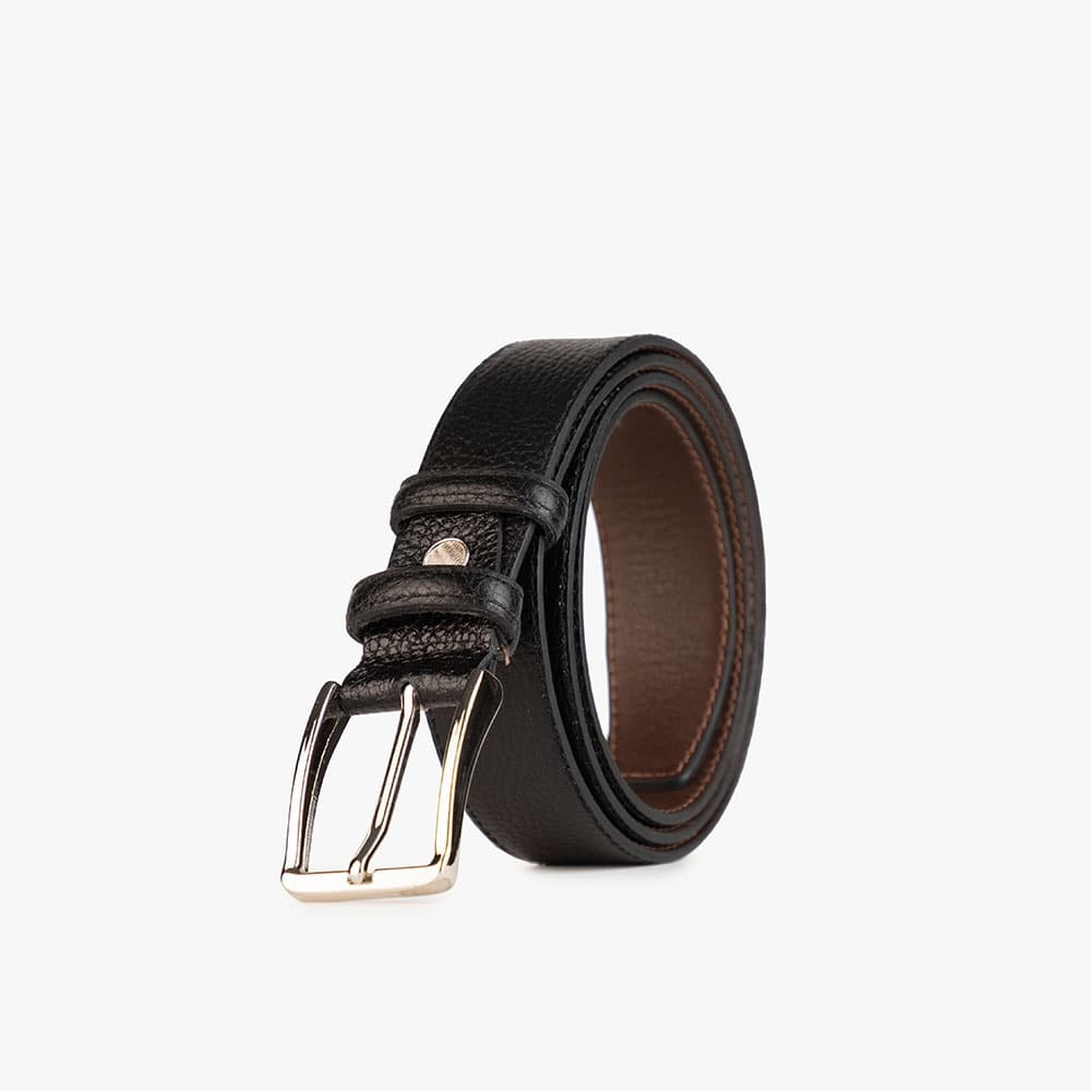 کمربند مردانه ۳/۵ سانت SF مشکی