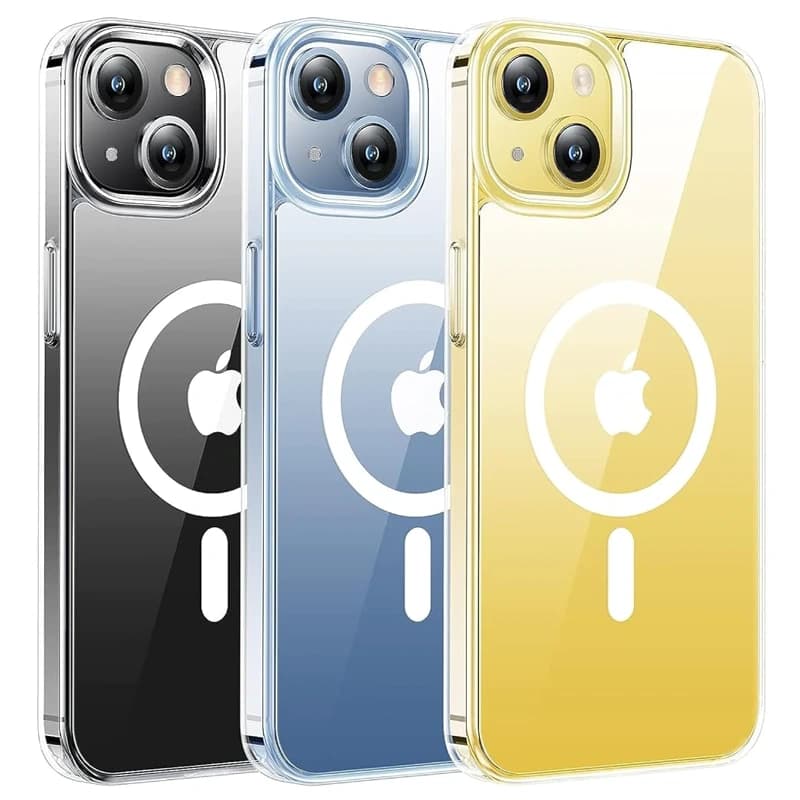 قاب اورجینال مگ سیف برای گوشی IPHONE 15 تمام شفاف (پک اپل استوری)