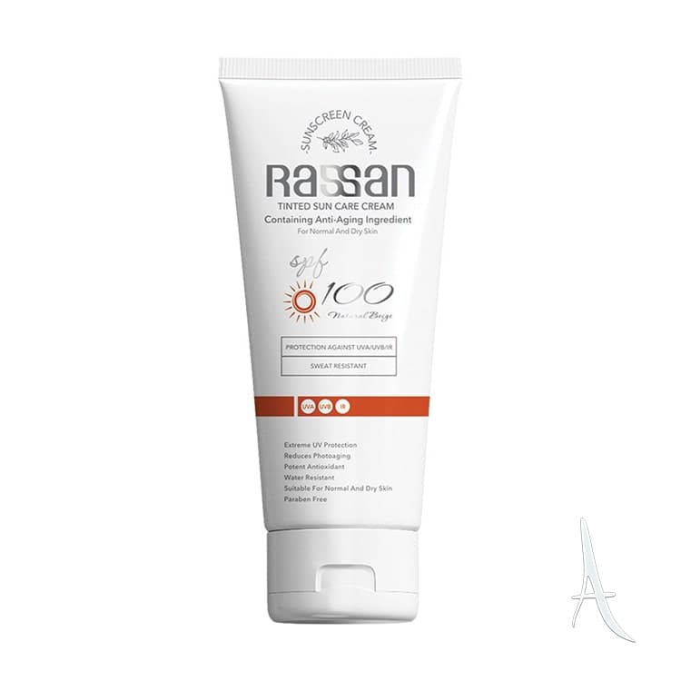 کرم ضد آفتاب رنگی راسن اس پی اف 100 مخصوص پوست خشک