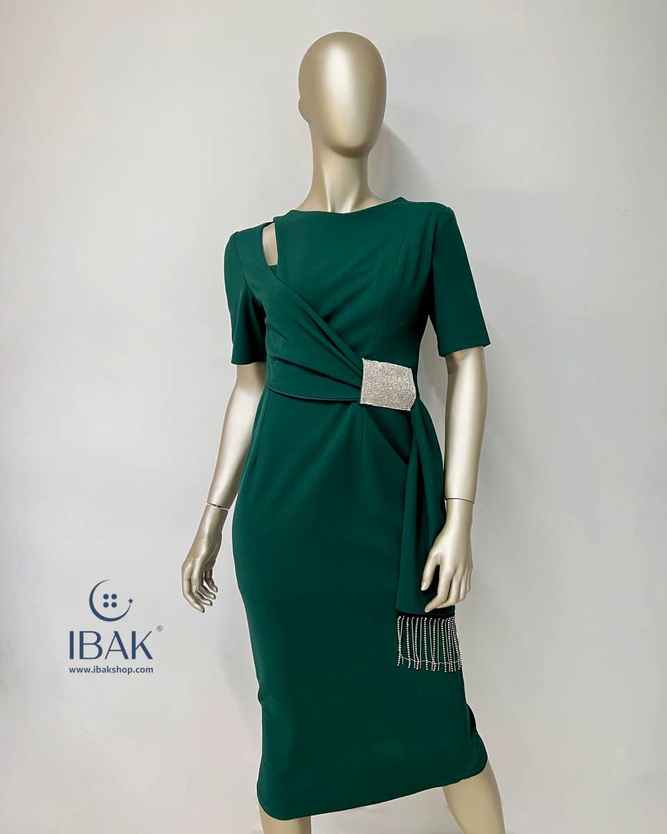 پیراهن زنانه آستین کوتاه آویز 6305 brns