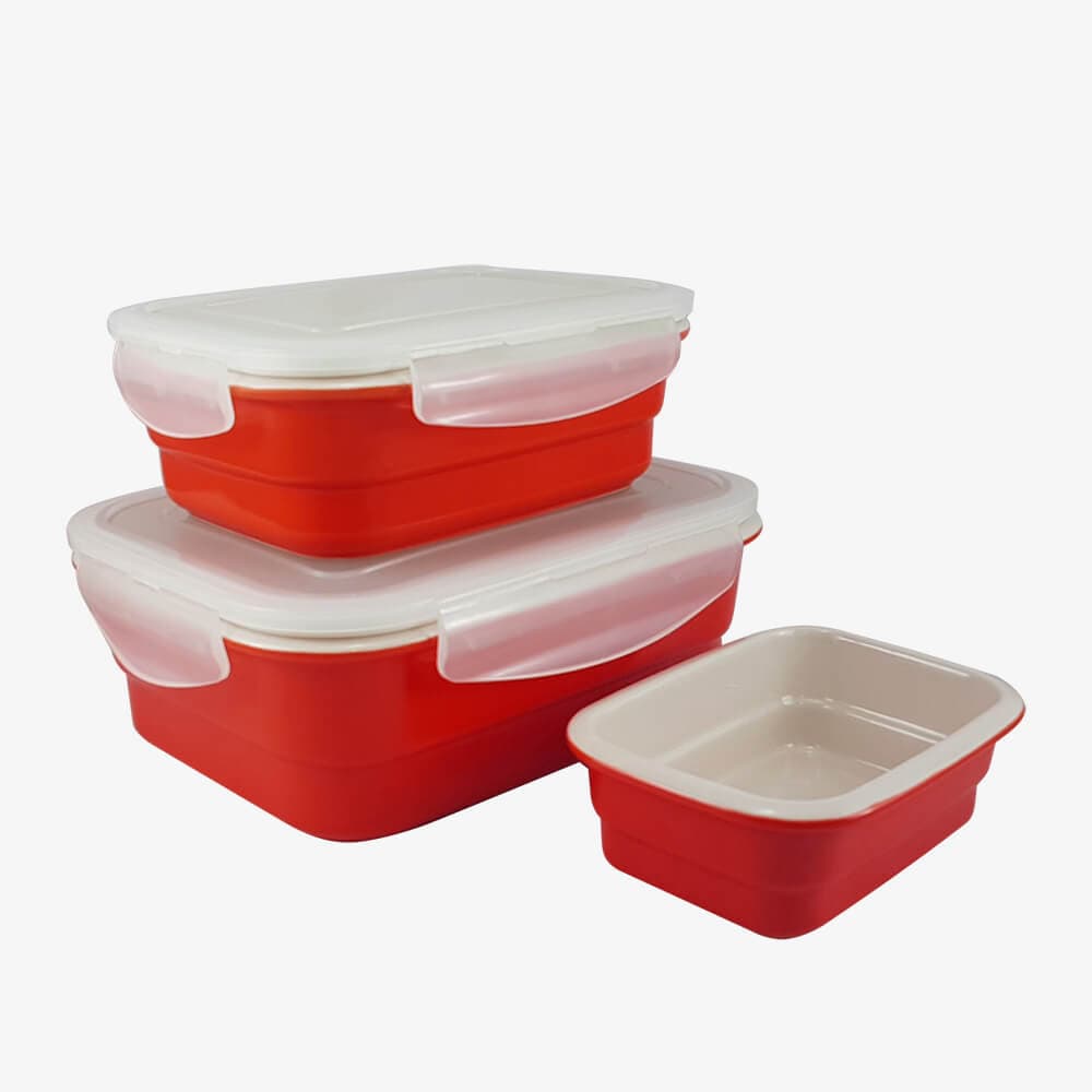 ظروف غذا فریزری سرامیکی مستطیل رنگی کوچک یونیک کد 2854 (خارجی دریجه 1)