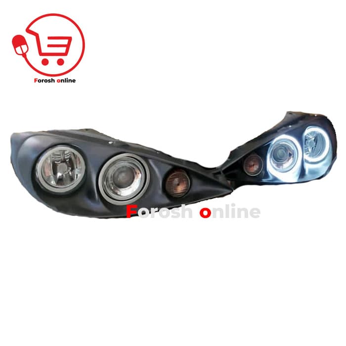 چراغ جلو 206 مورتی مشکی پیانو