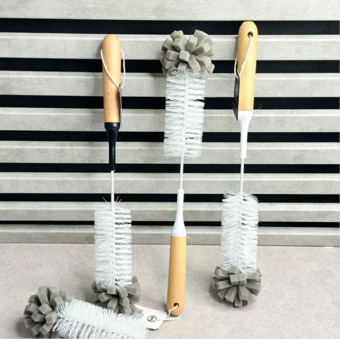 برس بطری شور دسته چوبی