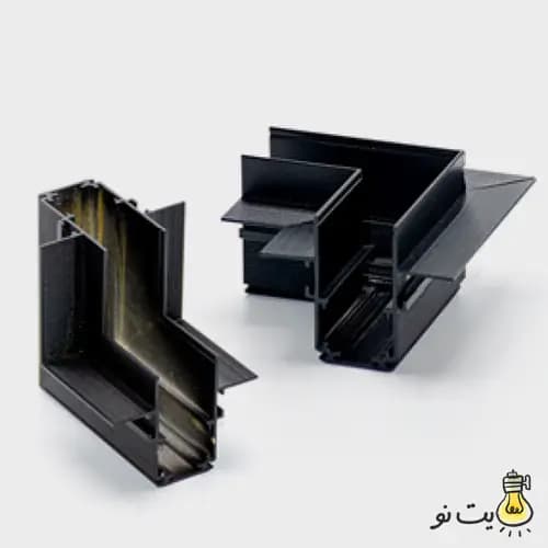 رابط 90 درجه ریل توکار بدون لبه چراغ مگنتی لایت فیلد