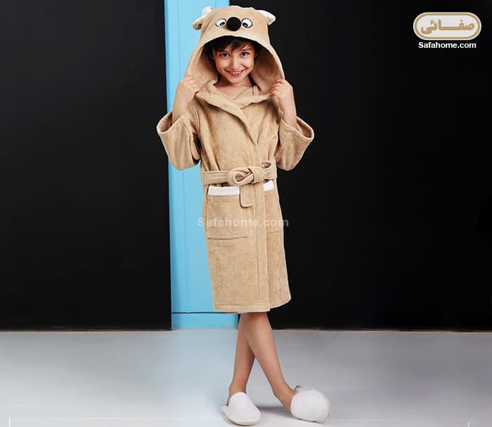 حوله تن پوش بچگانه طرح موش نسکافه ای پودایران