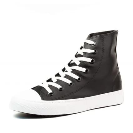 آلستار چرم مشکی سفید