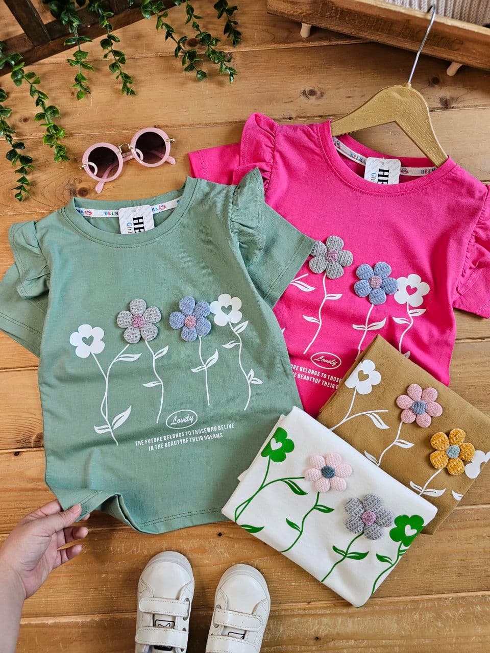 تیشرت گل برجسته