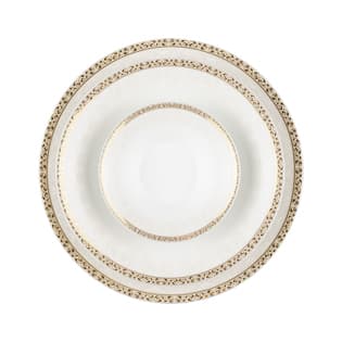 سرویس چینی 35 پارچه غذاخوری رومینا طلایی