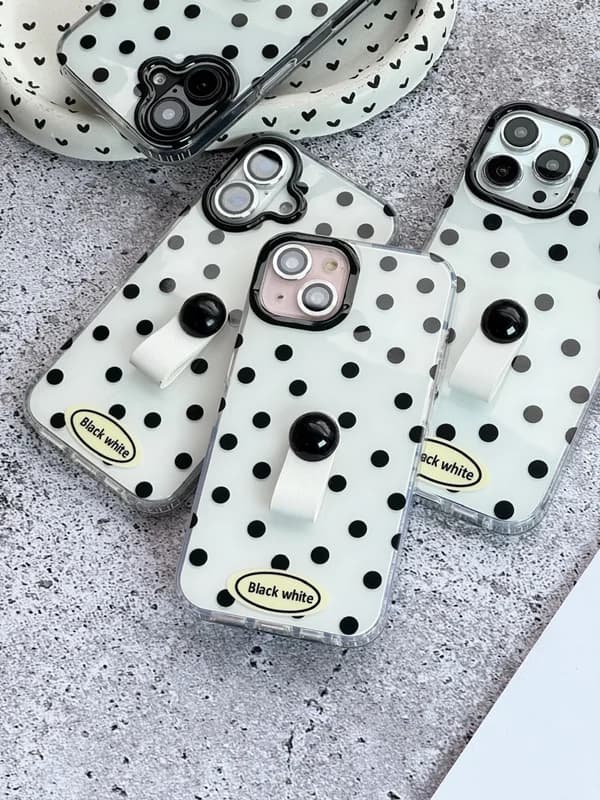 قاب گوشی آیفون Black & White DOT
