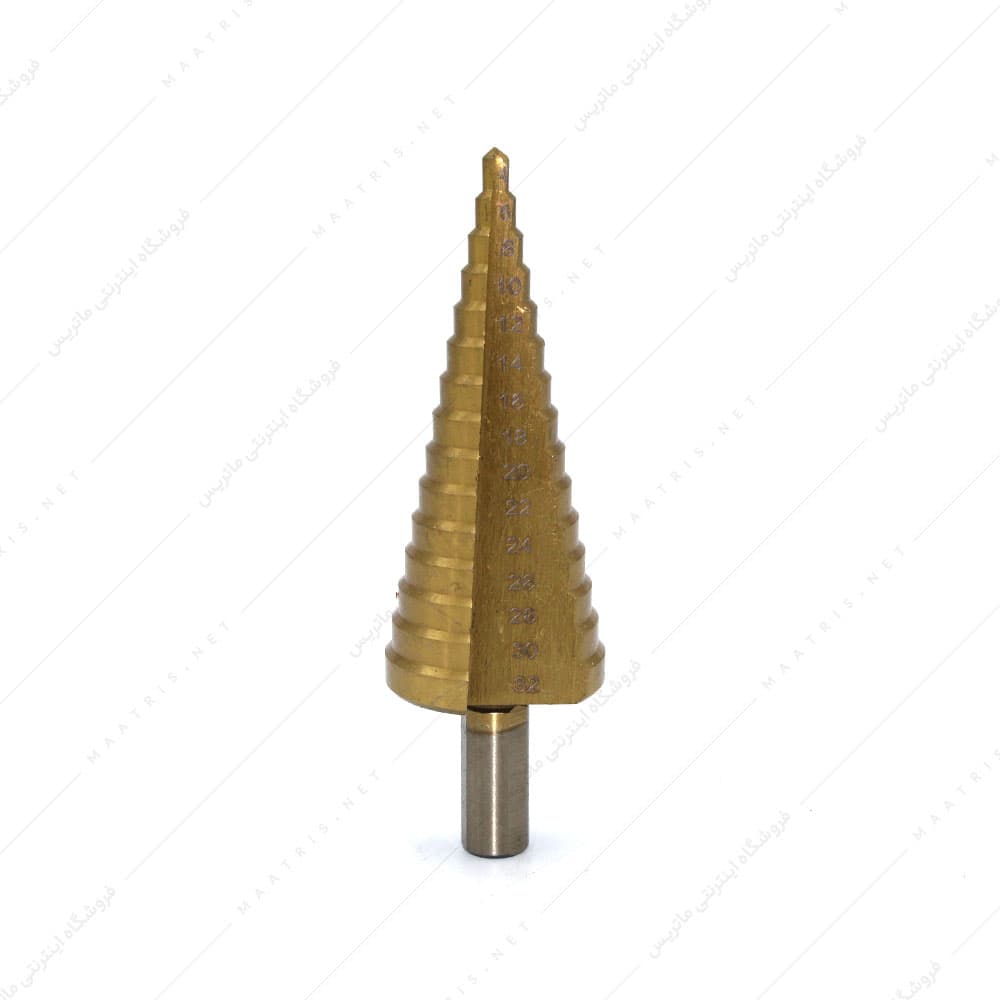 مته کاجی مخروطی سایز 4 تا 32 میلی متر جنس HSS